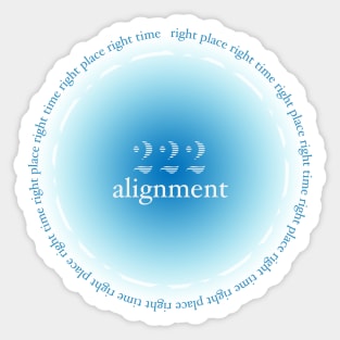 222 Alignment Angel Number Sticker